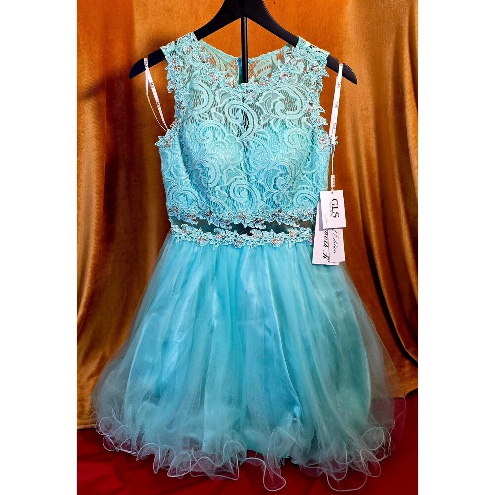 Women's Small Limited Edition Mint Lace & Tulle Dress Style GS1427P GLS Apparel